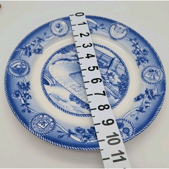 U of Michigan Stadium Collectible Plate Homer Laughlin Football The Big House - Picture 10 of 10